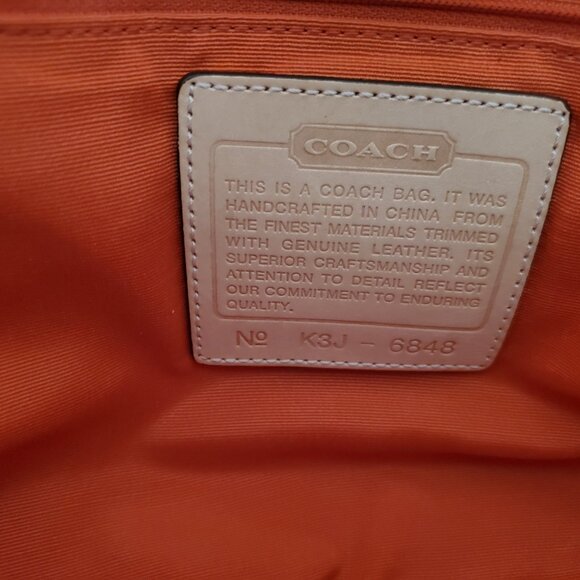 Coach Signature Jacquard with Leather Trim Satchel K3J-6648 - Picture 12 of 12